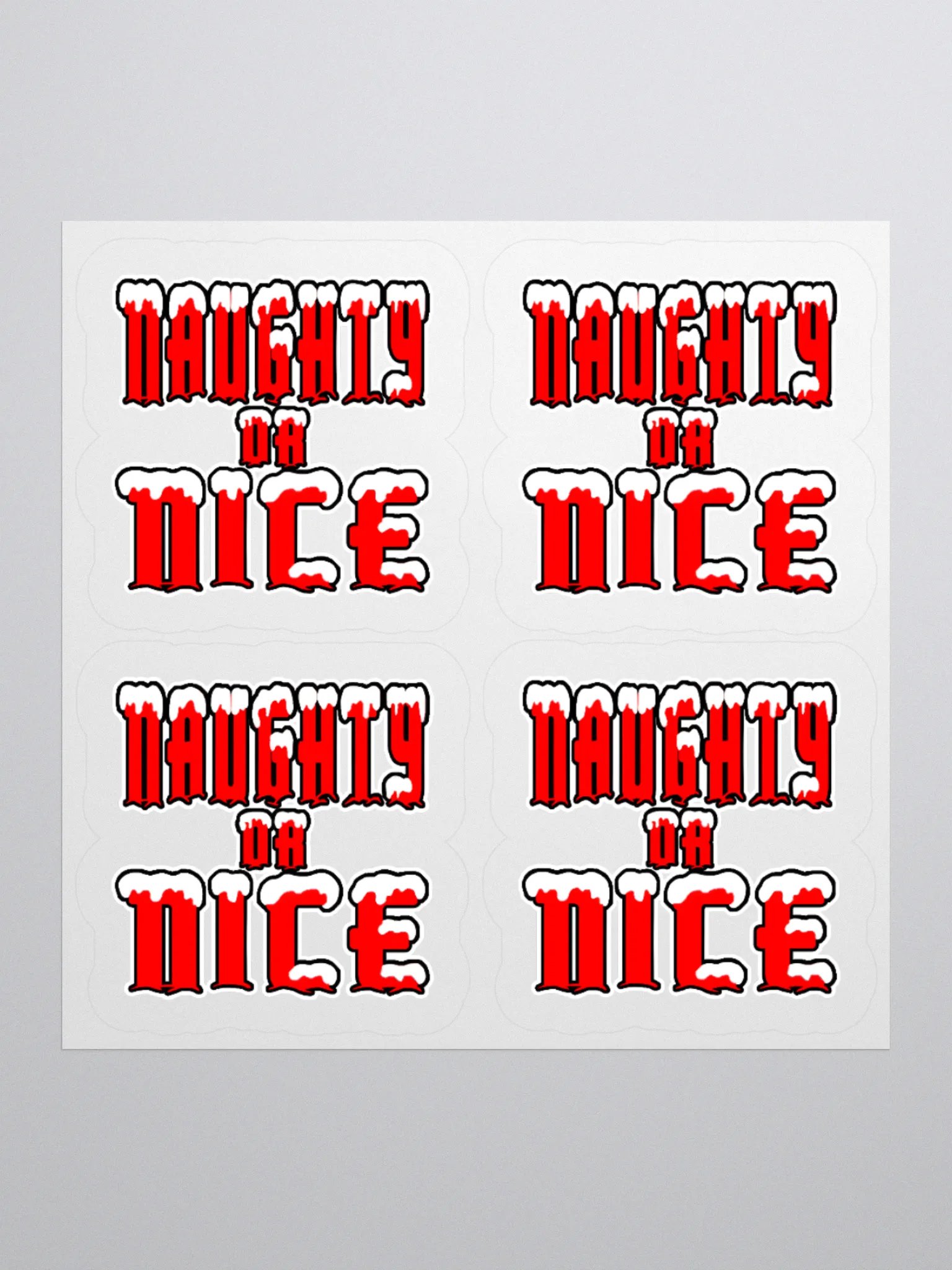 Naughty or Nice - Stickers product image (1)