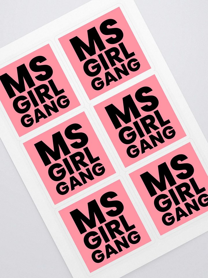 MSgirlgang Logo Sticker Sheet product image (1)