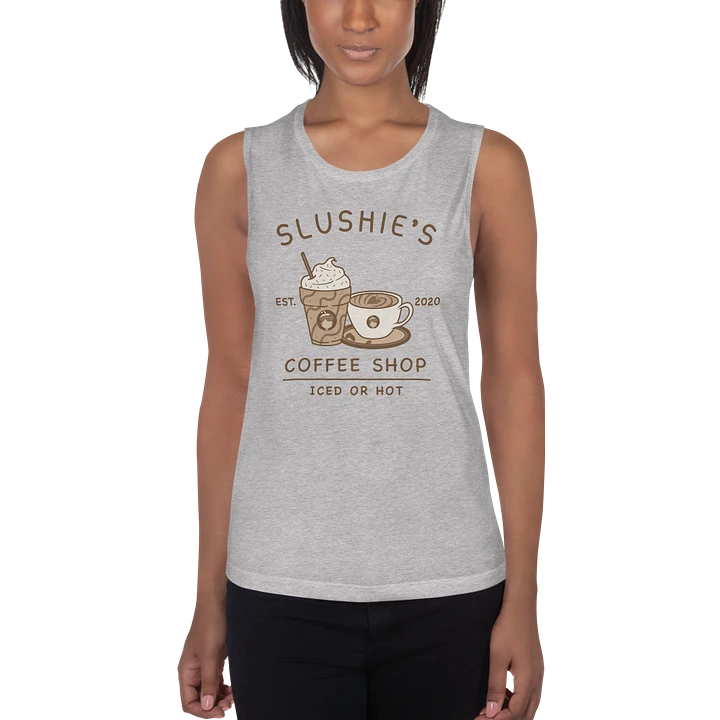 Slushie's Coffee Shop (Brown) | Women's Muscle Tank product image (2)