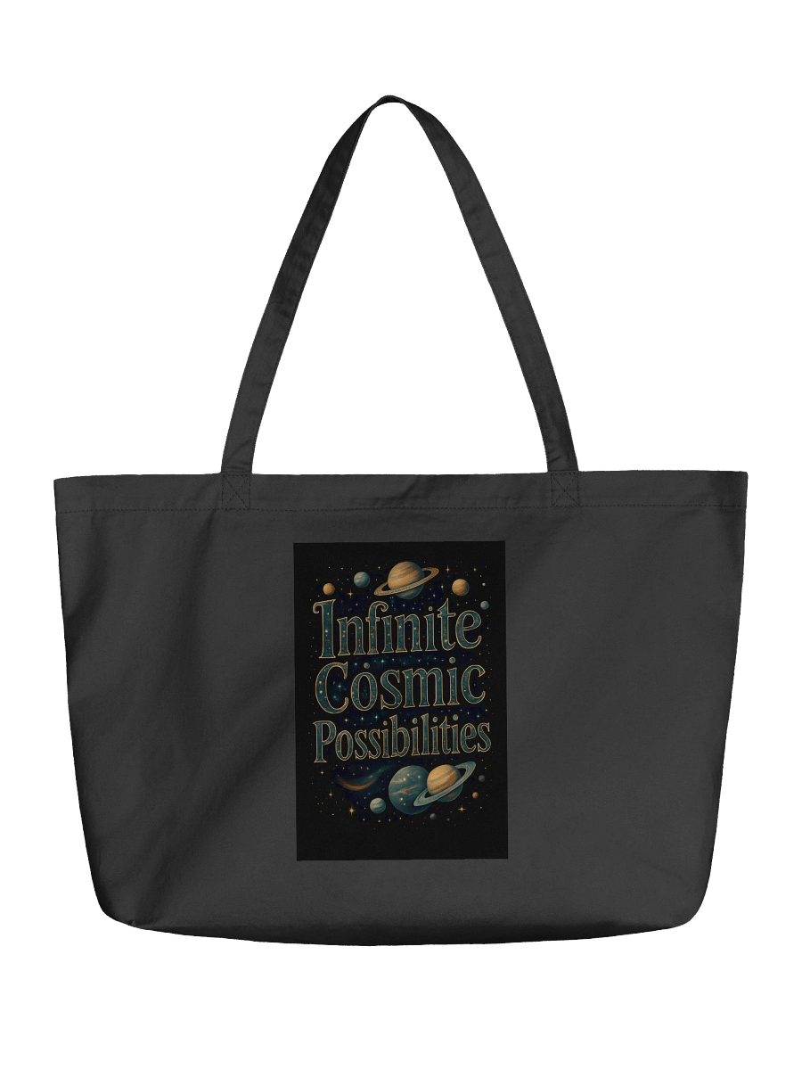 Infinite Cosmic Possibilities – Organic Cotton Tote Bag (Wide) product image (1)