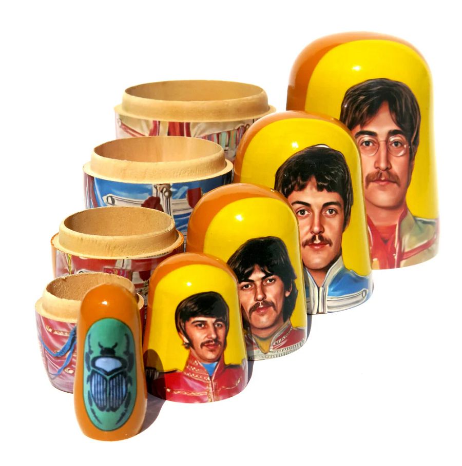 The Beatles John Lennon 5 Piece Nesting Doll Set - Handcrafted Stacking Matryoshka Set - FREE U.S. SHIPPING! product image (4)