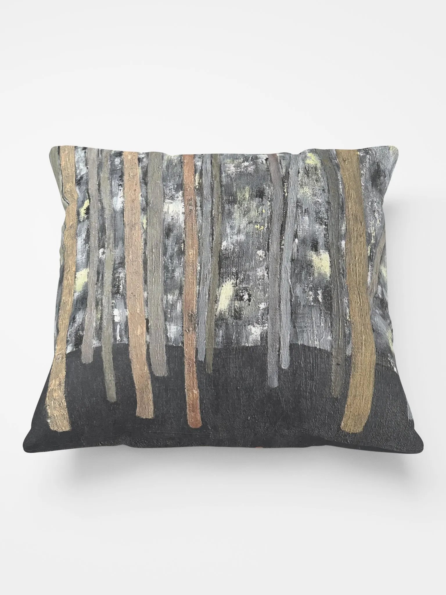 Square Black-Brown Trees Pillow product image (3)
