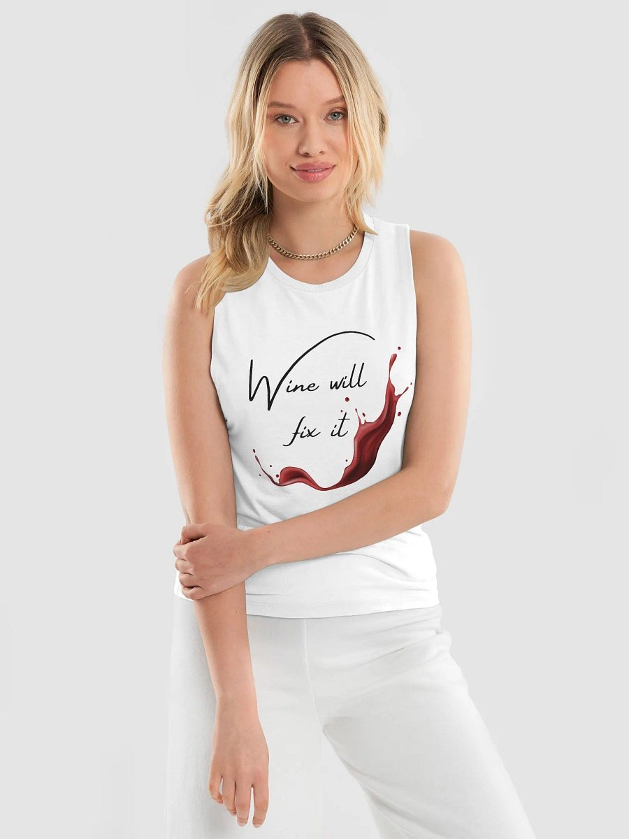 Wine will fix it Women's Flowy Muscle Tank product image (12)