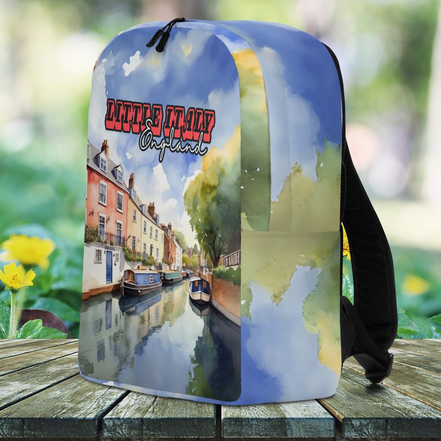 Little Italy - England - All Over Print - Watercolor - Backpack product image (2)