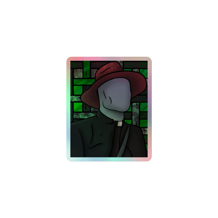 Faceless father Holographic Sticker product image (1)