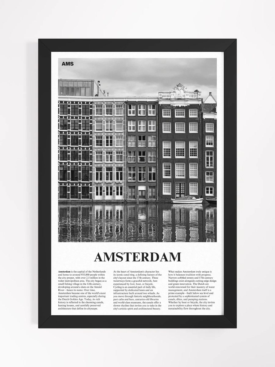 Amsterdam 01 Newspaper Poster | Framed product image (5)