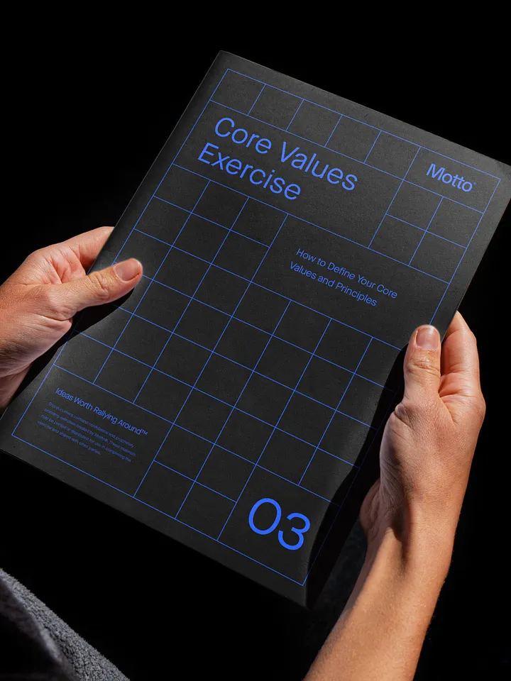 Motto® Core Values Workbook product image (1)