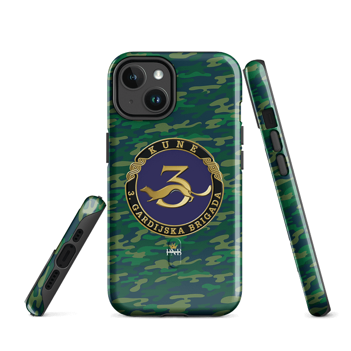 Kune 3.gardijska brigada Emblem Camo iPhone® Tough Case product image (1)
