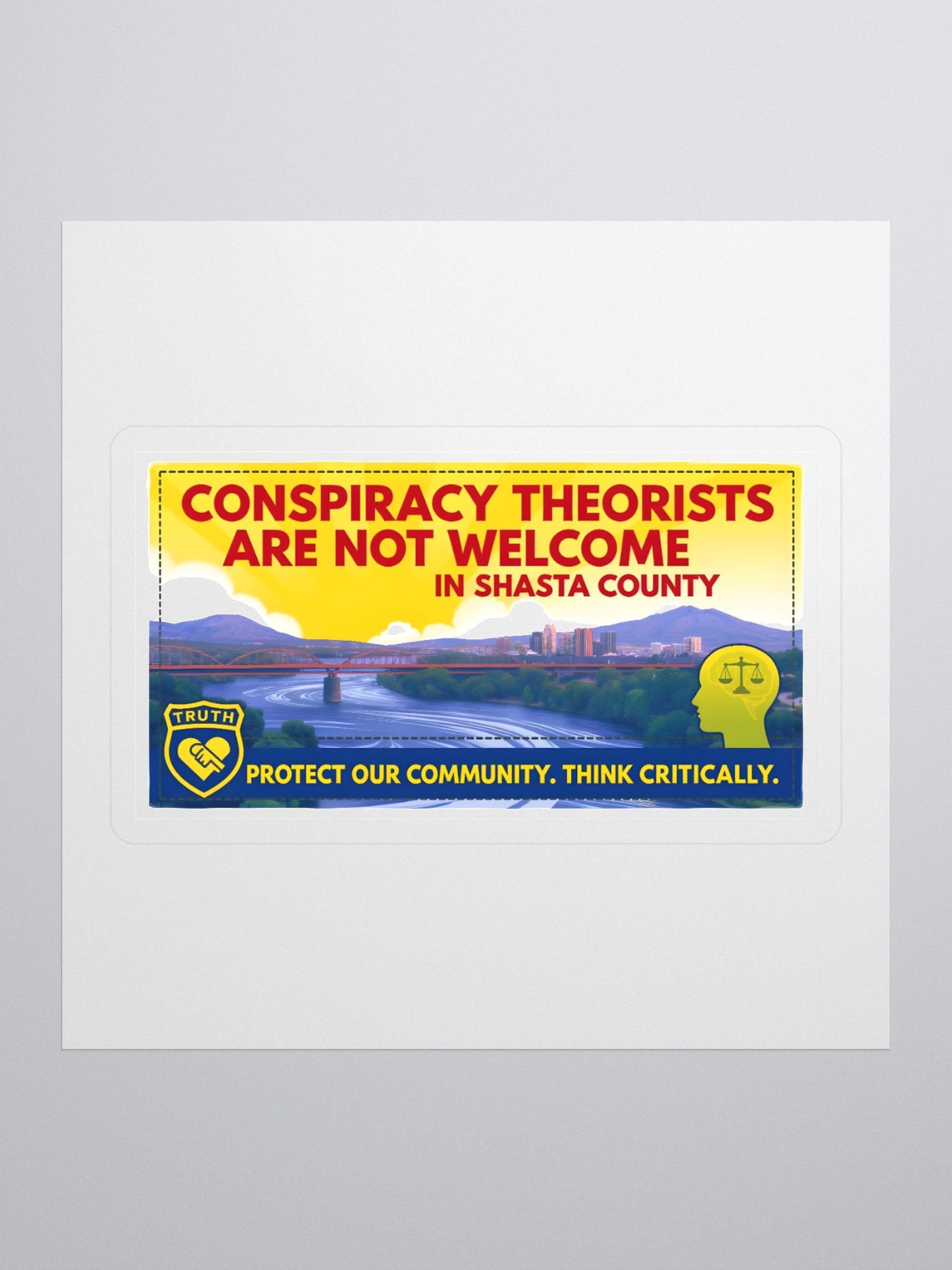 No Conspiracy Theorists in Shasta County Sticker Pack product image (1)