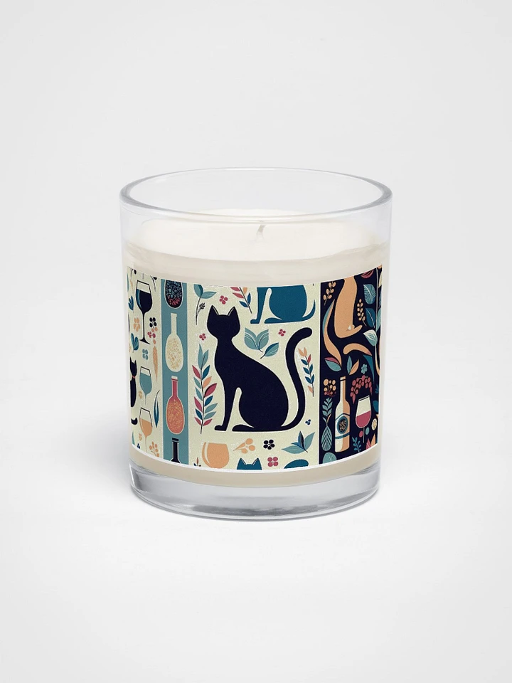 Soy Wax Candle In A Clear Glass Jar product image (1)