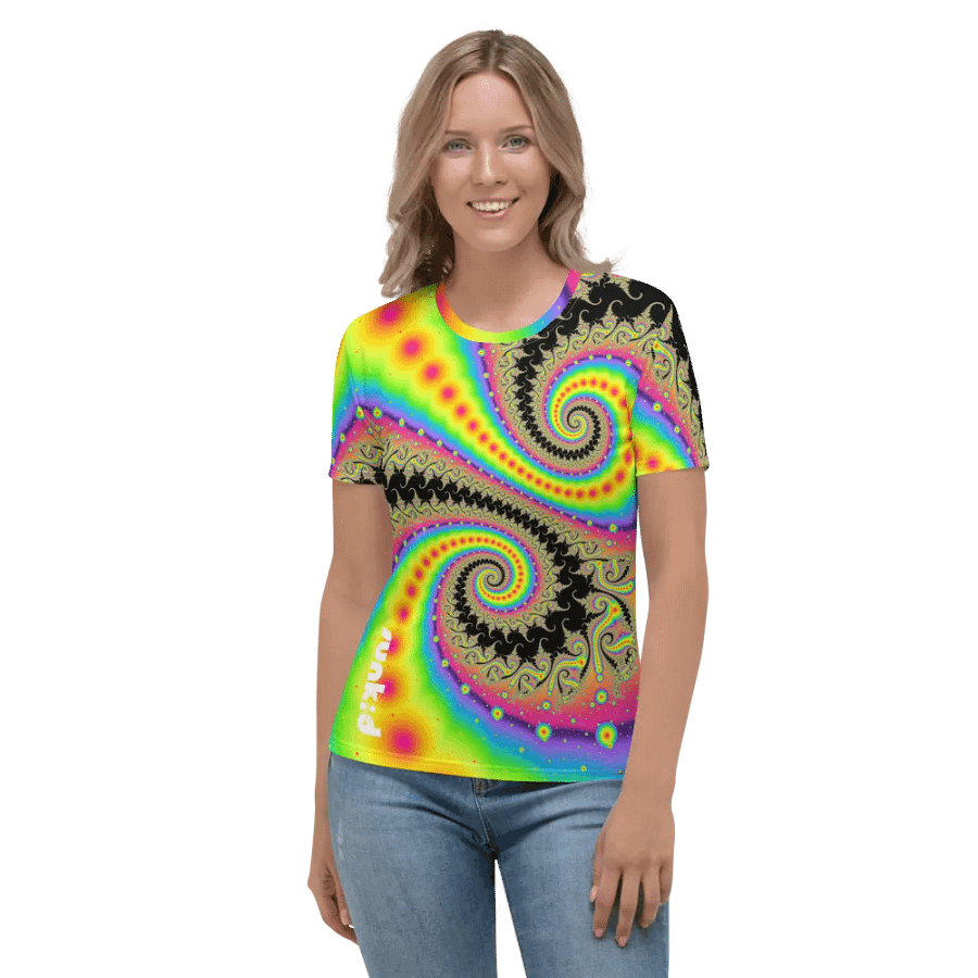 Fractal women's T-shirt - Pink Lemonade and Candy Twists product image (10)