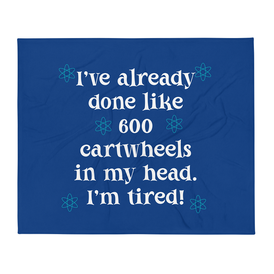 ADHD Atomic Cartwheels Throw Blanket product image (2)