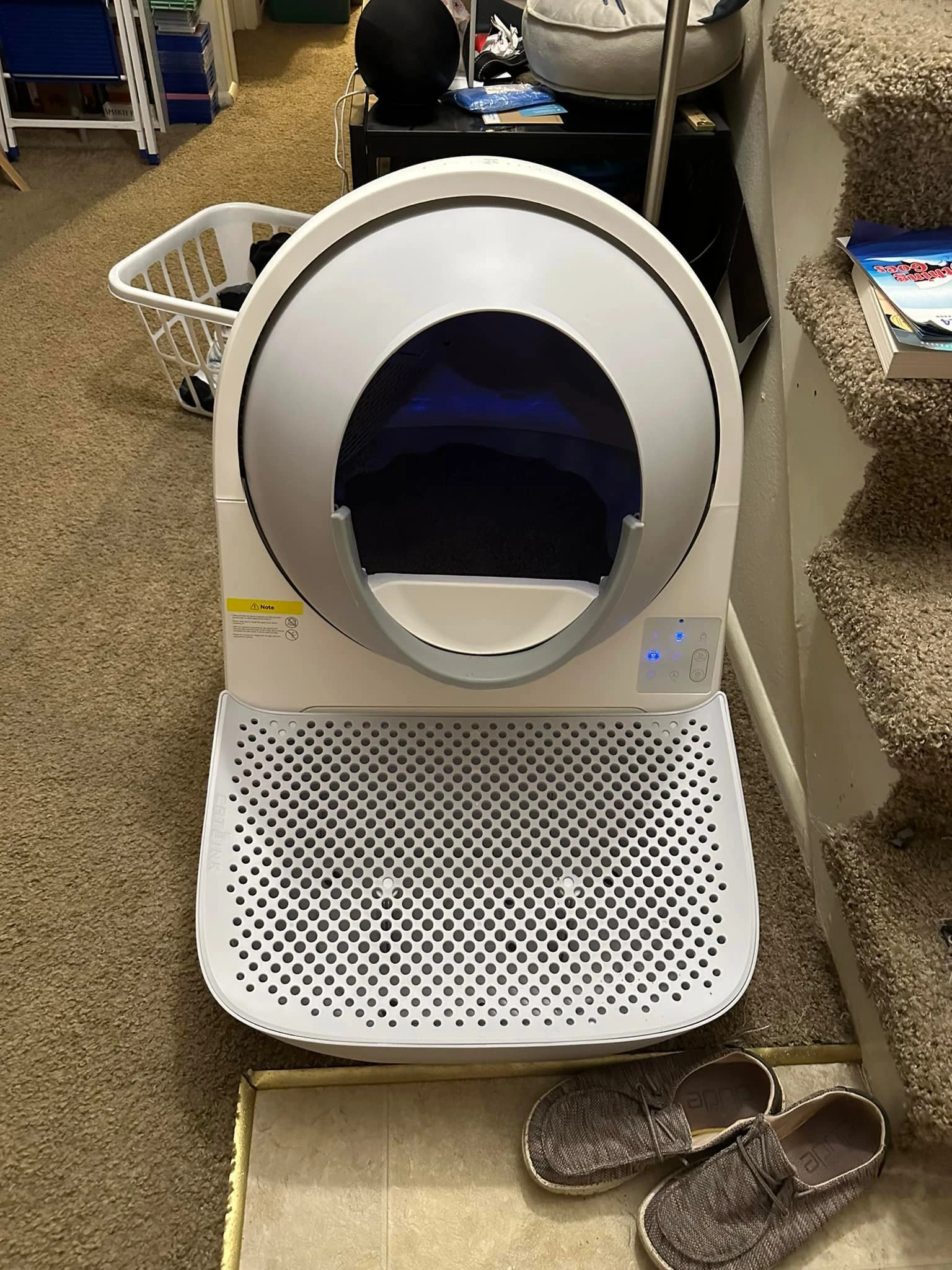 Exciting news! We got one of those automatic litter boxes. Ours is the CATLINK Scooper deluxe. It has these AI features that ...