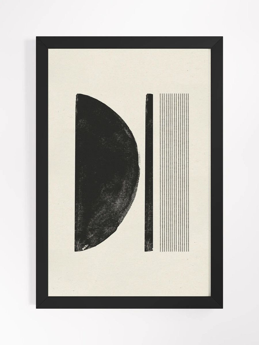 Minimalist Abstract Framed Poster | Simple and Elegant Art for Modern Spaces product image (1)