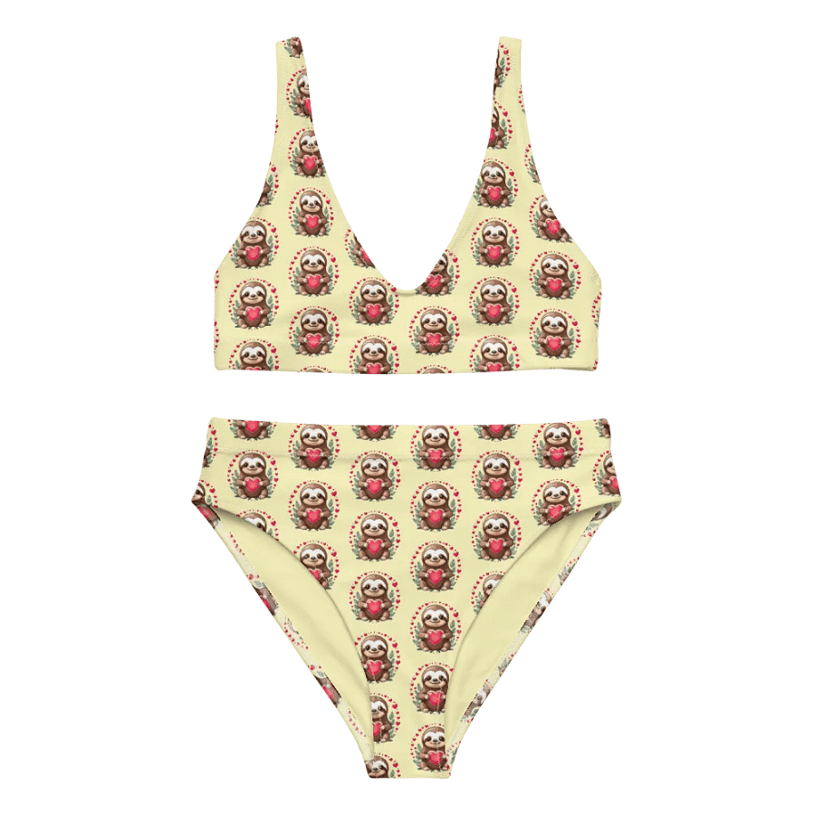 Sloth Love Circle High Waist Bikini Set product image (1)