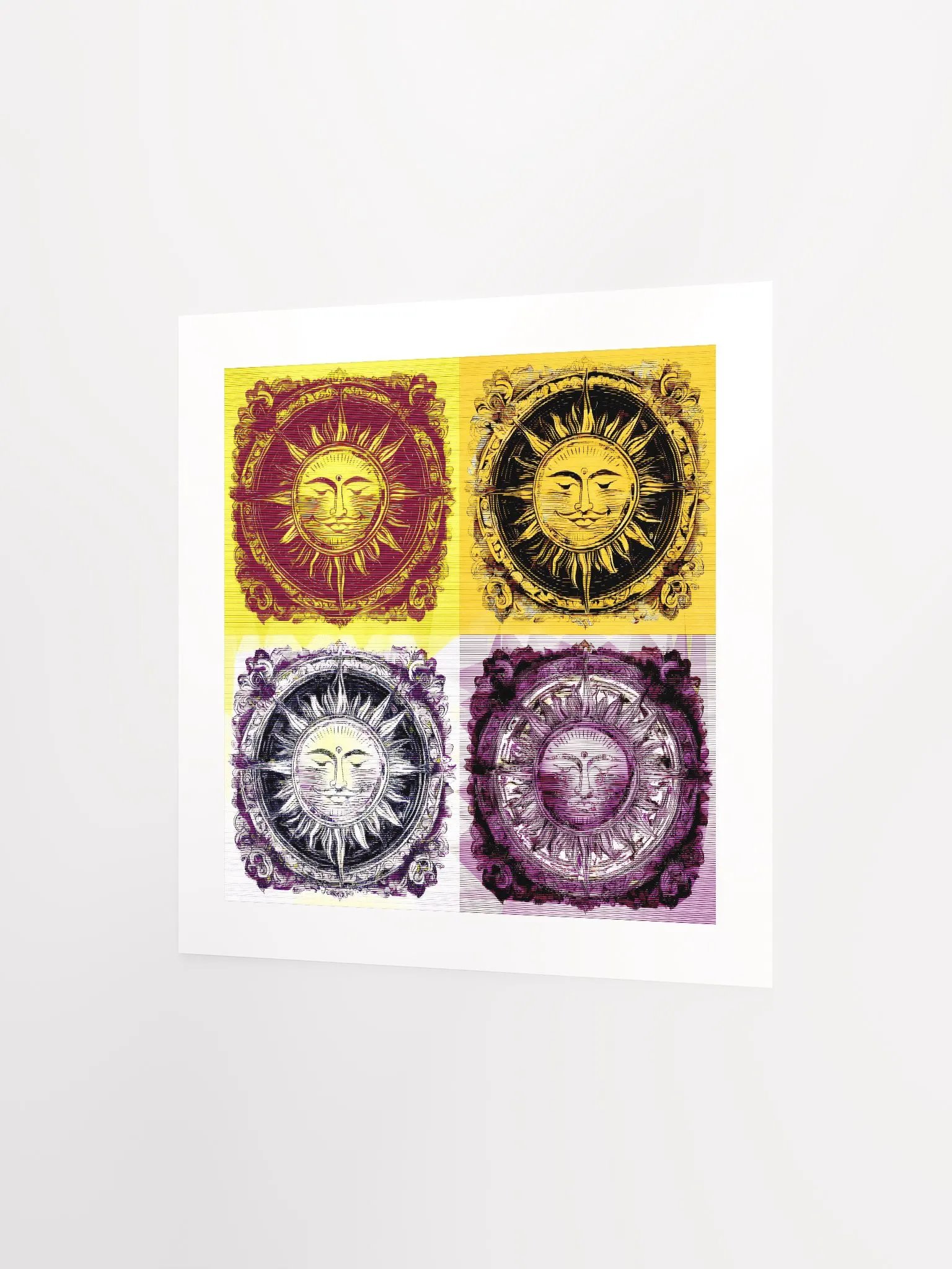 Four Suns Sleep In On Sunday Morning - Print product image (2)