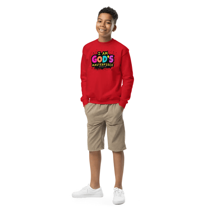I Am God’s Masterpiece – Kids’ Sweatshirt product image (1)
