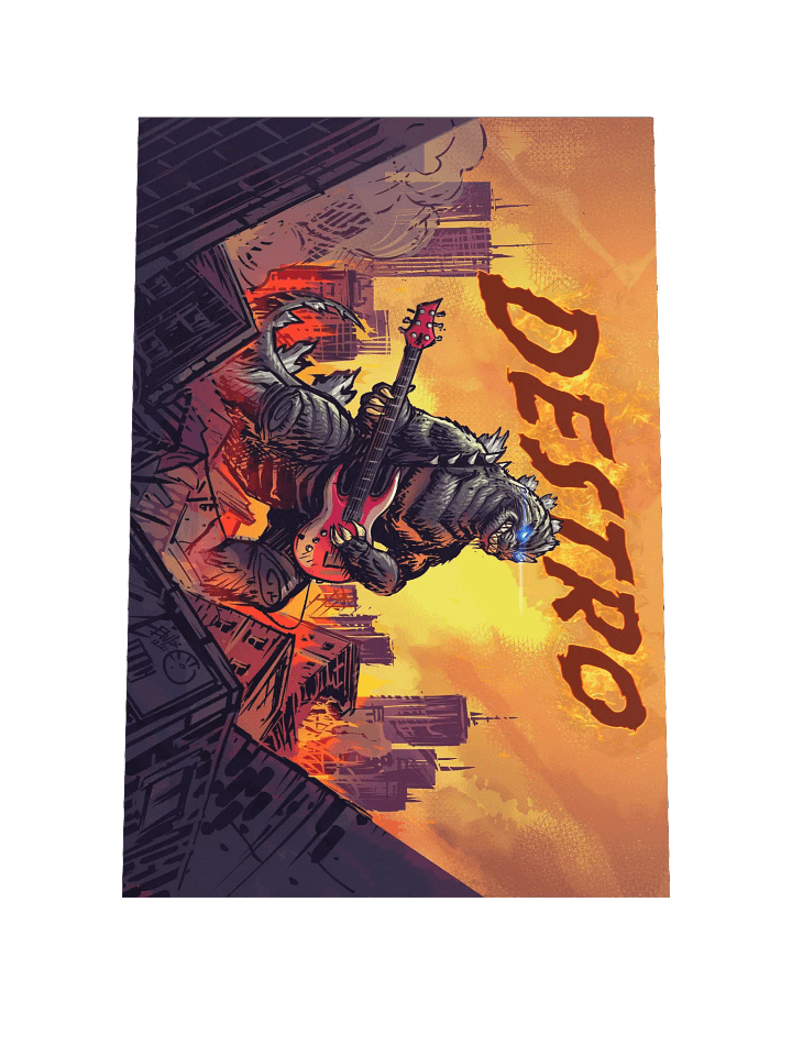 Rock Zilla Matte Poster product image (1)