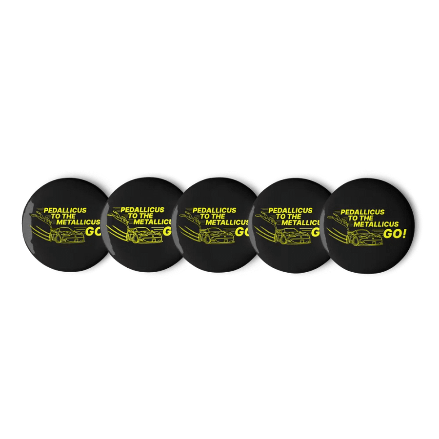 PEDALLICUS TO THE METALLICUS PIN (SET OF 5) product image (5)