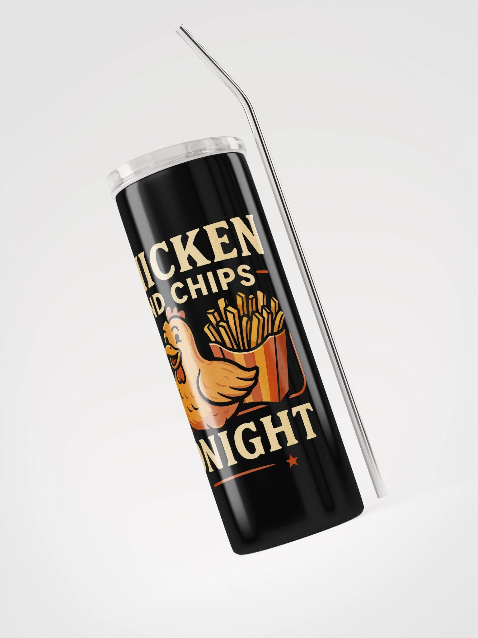 Retro Chicken & Chips Stainless Steel Tumbler product image (3)