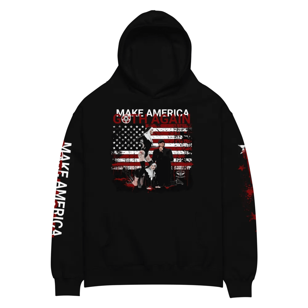 Make America Goth Again - Statement Hoodie - Sacrilegious Gothic Design for Rebels product image (2)