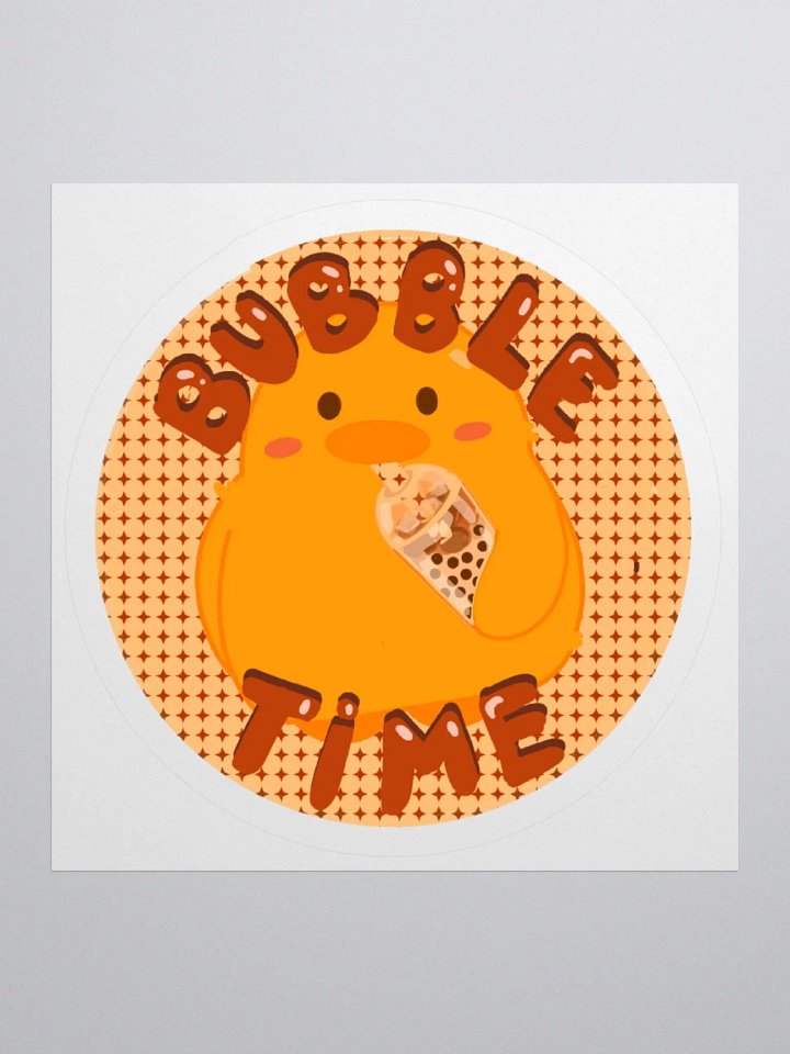 Bubble Time Duck Kiss Cut Stickers product image (1)
