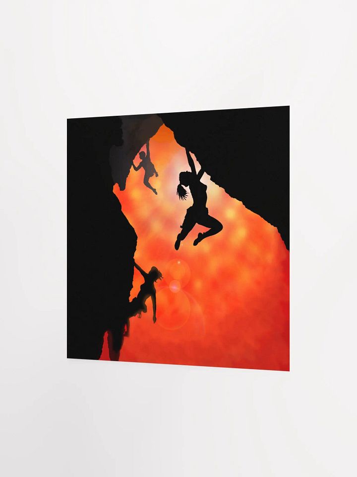 Rock climbing in the sun poster product image (8)