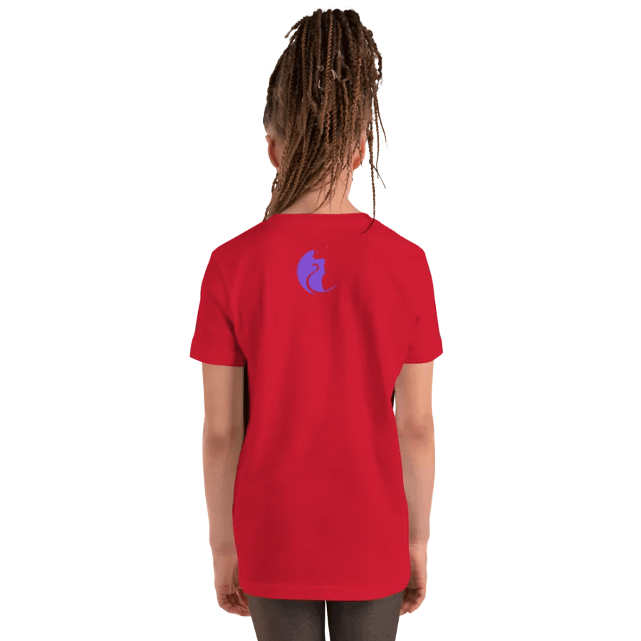 KawaiiKitten PowerRed Youth Short Sleeve T-Shirt product image (8)