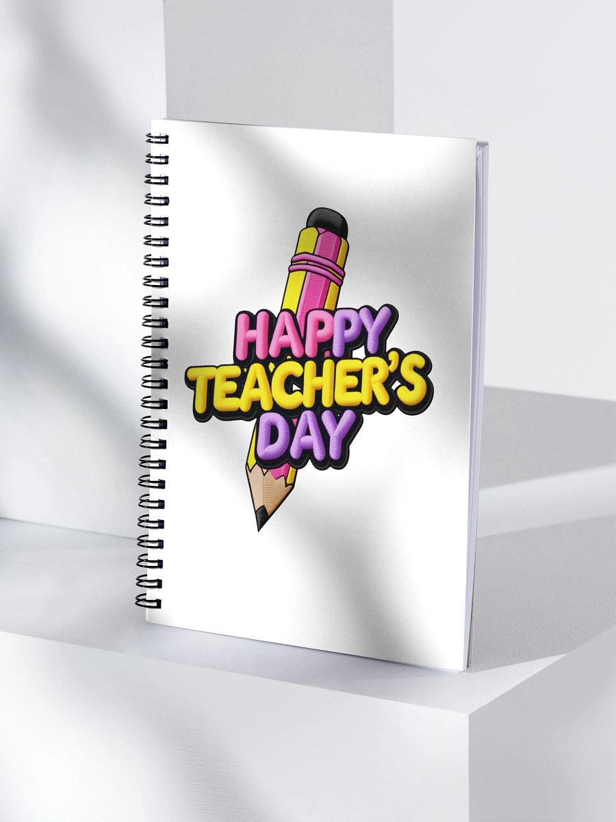 Vibrant 3D Happy Teacher's Day Notebook product image (4)
