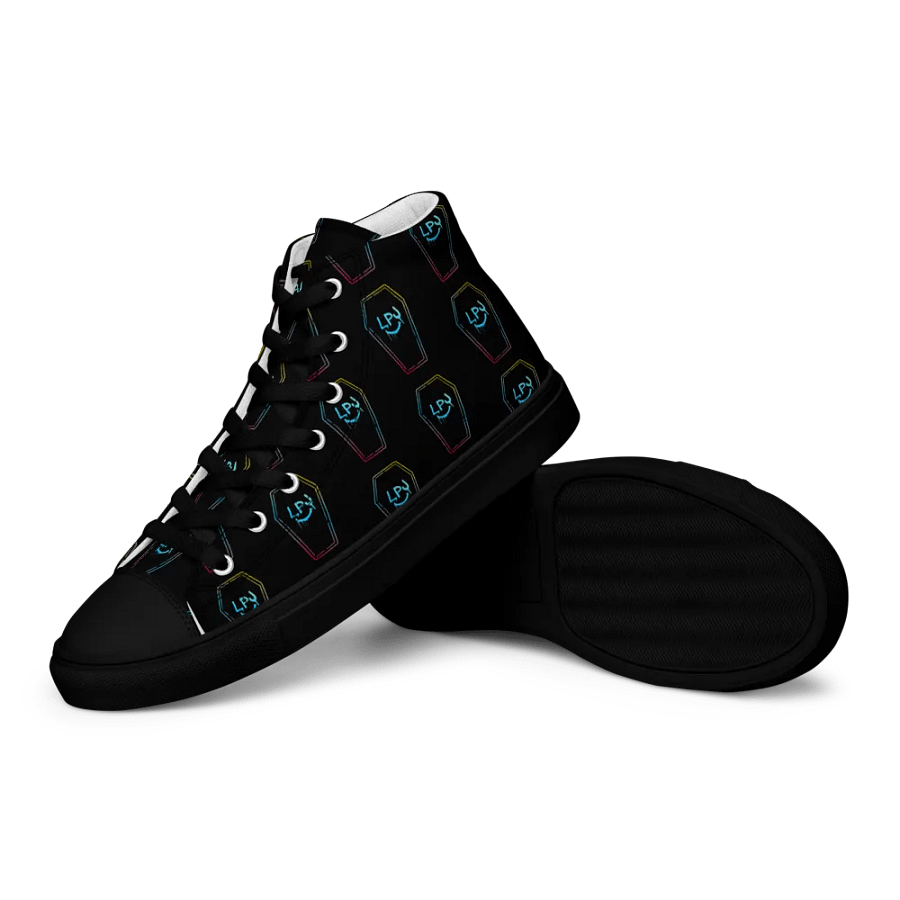 LPJ All-Over Coffin Canvas Print Hi-Tops product image (12)