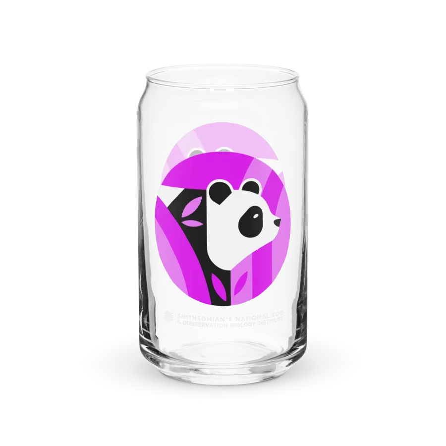Pandas Are Here Glass (Purple) Image 1