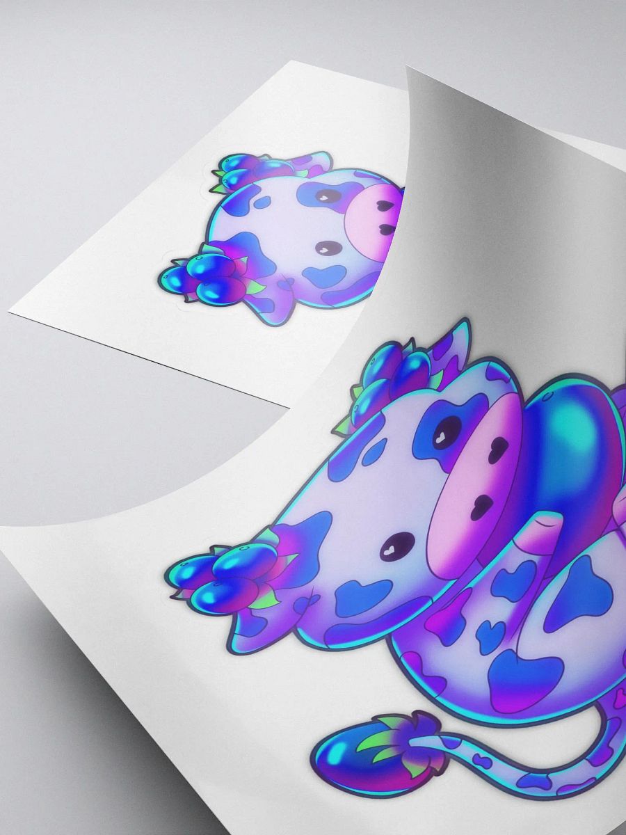 Blueberry cow sticker product image (4)