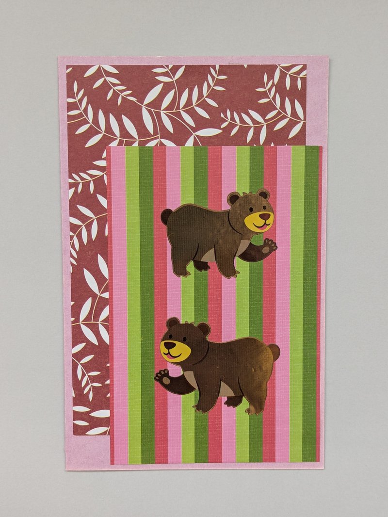 Two Bears: A6 Greeting Card