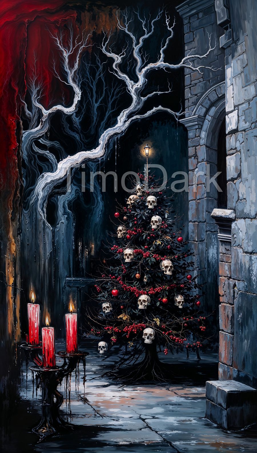 Macabre Festivities Phone Wallpaper product image (1)