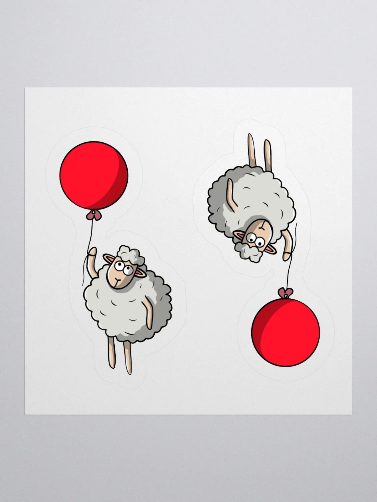Reaching for the Sky Sheep Sticker product image (1)