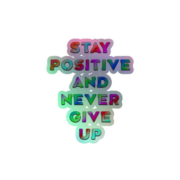BLADE Army stay positive and never give up Holo Sticker Color Strips product image (2)