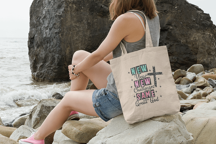 New Year, New Challenges, Same Great God Tote product image (1)
