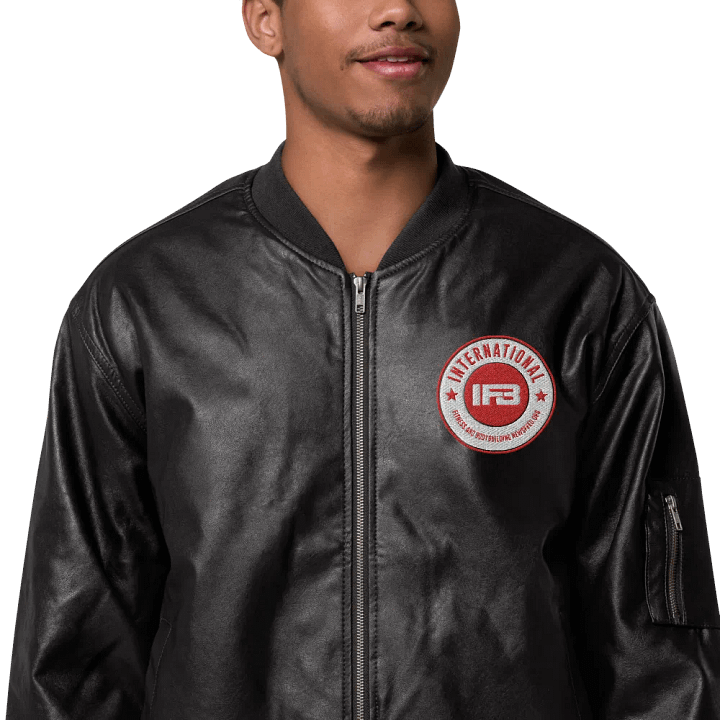 IFBNewsfeed.Org's Threadfast Apparel Faux Leather Bomber Jacket product image (1)