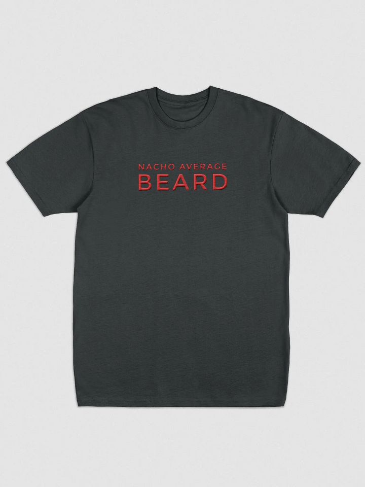 Men's Nacho Average Beard T-Shirt (Red Embroidery) product image (1)