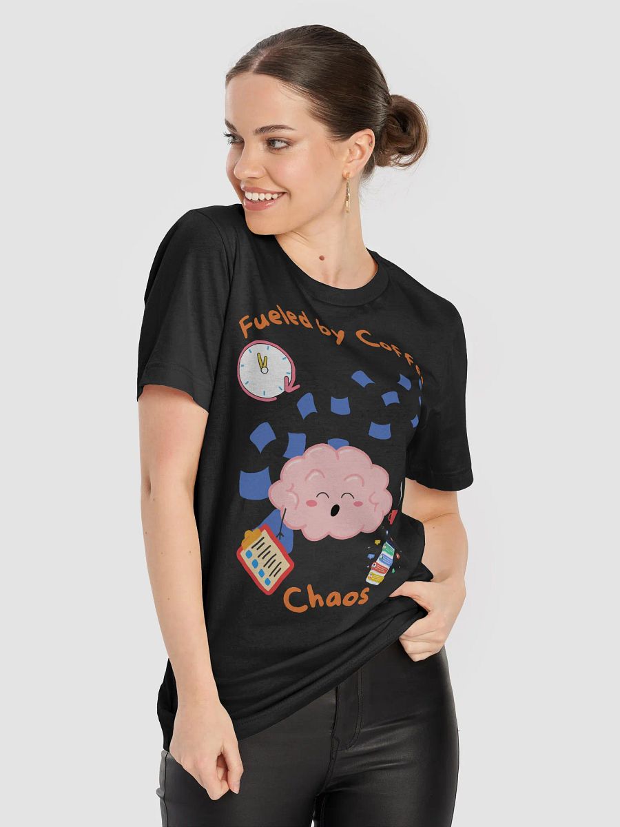 Coffee-Fueled Chaos Brain Cartoon T-Shirt product image (24)