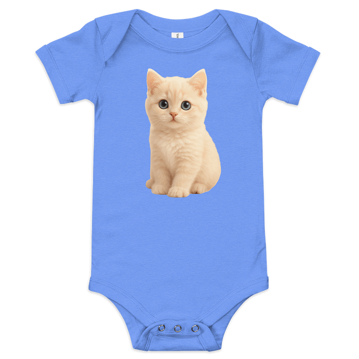Cute Cat Bodysuit/ Romper Blue product image (1)