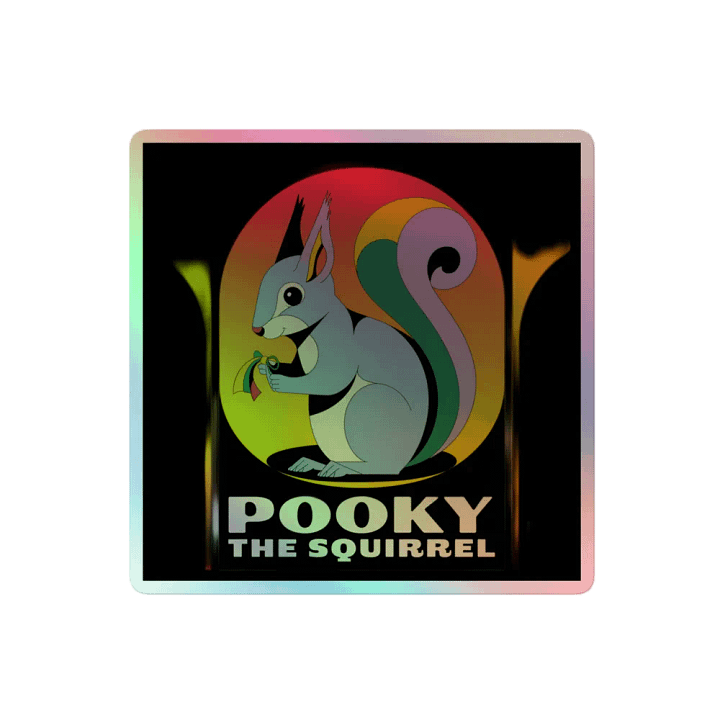 Pooky's Holographic Squirrel Sticker Set product image (2)