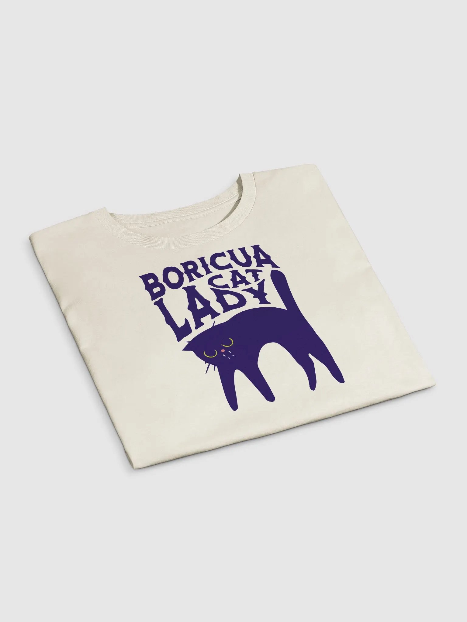 Boricua Cat Lady Crop Top product image (2)