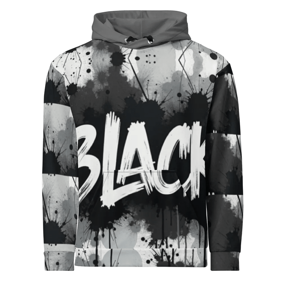 Bold Black Graffiti Unisex Hoodie product image (1)