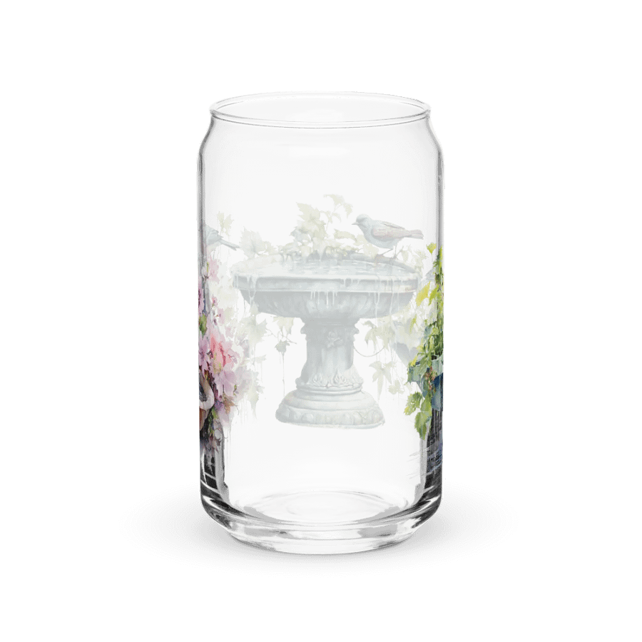 Serene Birdbath Glass Can Sipper product image (2)