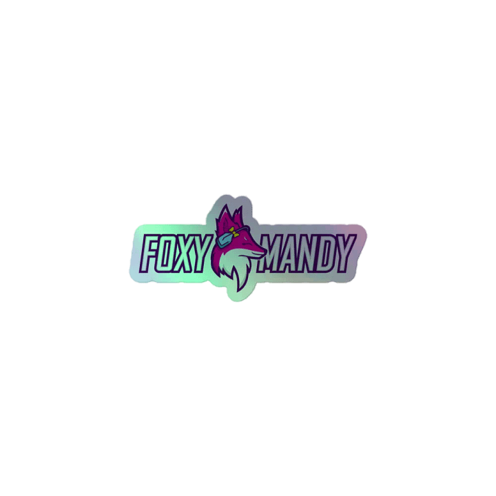 FoxyMandy LOGO Holographic Sticker product image (2)