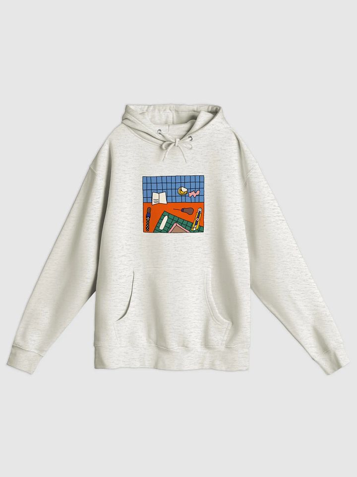 Bookbinding Desk Hoodie - Oatmeal Heather product image (1)