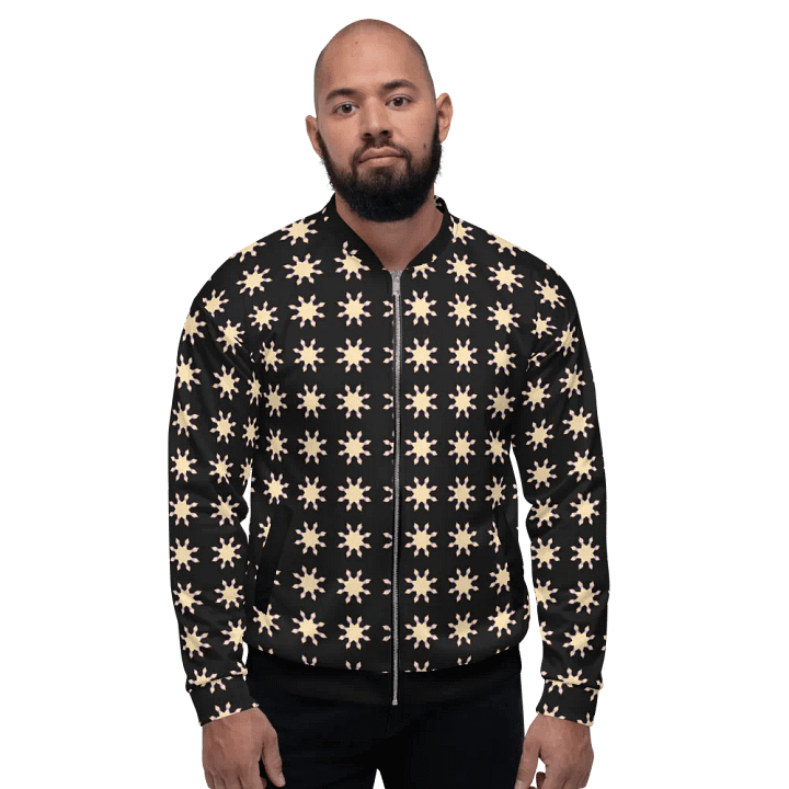 Abstract Pink Suns Unisex All Over Print Bomber Jacket product image (2)