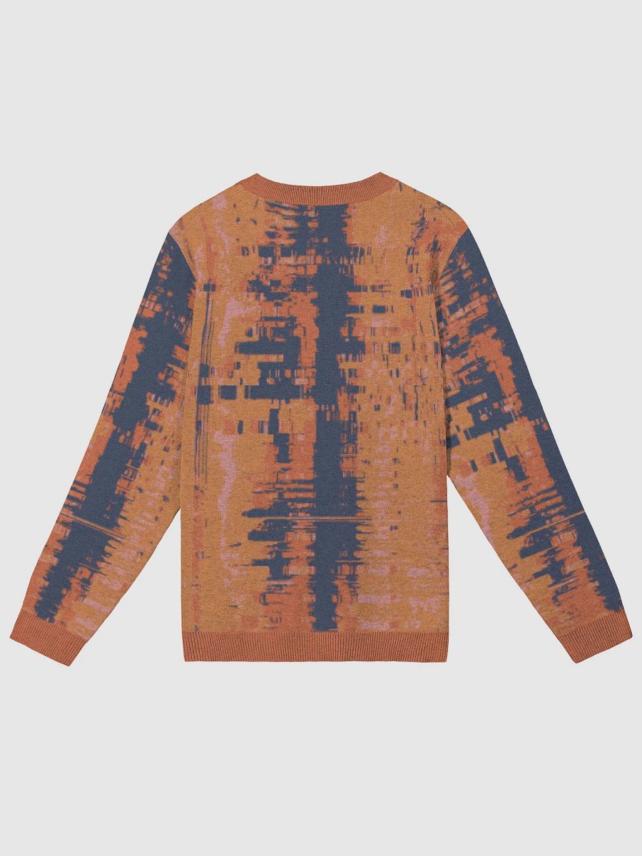 Pumpkin Lost Glitch Jacquard Crewneck Sweater product image (2)