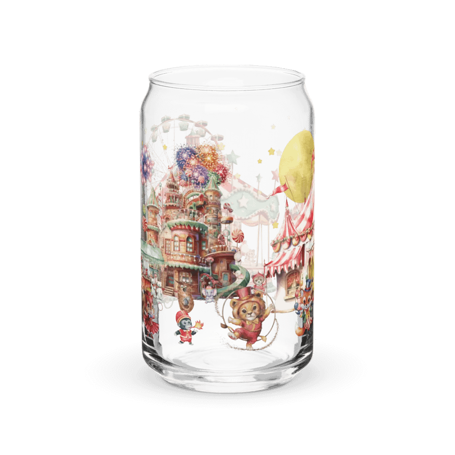 Midnight Circus Glass Can | 16oz – Whimsical & Elegant Drinkware product image (10)